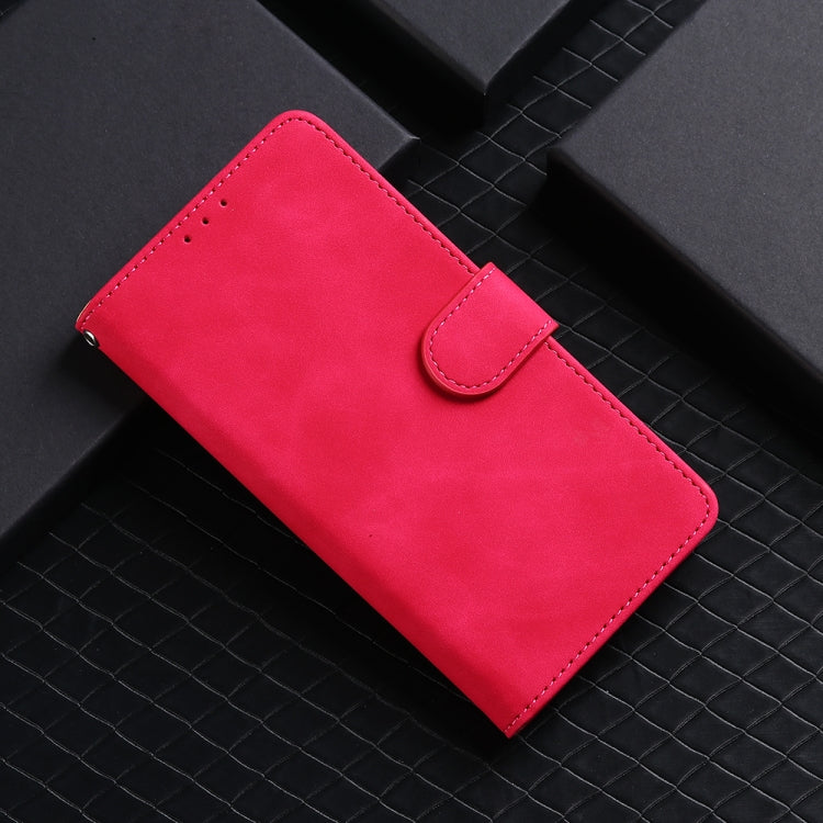 For Xiaomi Redmi Note 13 4G Skin Feel Magnetic Flip Leather Phone Case(Rose Red) - Note 13 Cases by buy2fix | Online Shopping UK | buy2fix