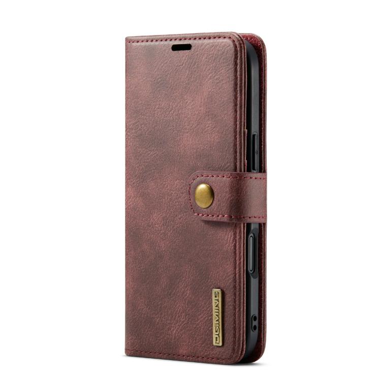 For iPhone Air DG.MING Crazy Horse Texture Detachable Magnetic Leather Phone Case(Red) - iPhone Air Cases by DG.MING | Online Shopping UK | buy2fix