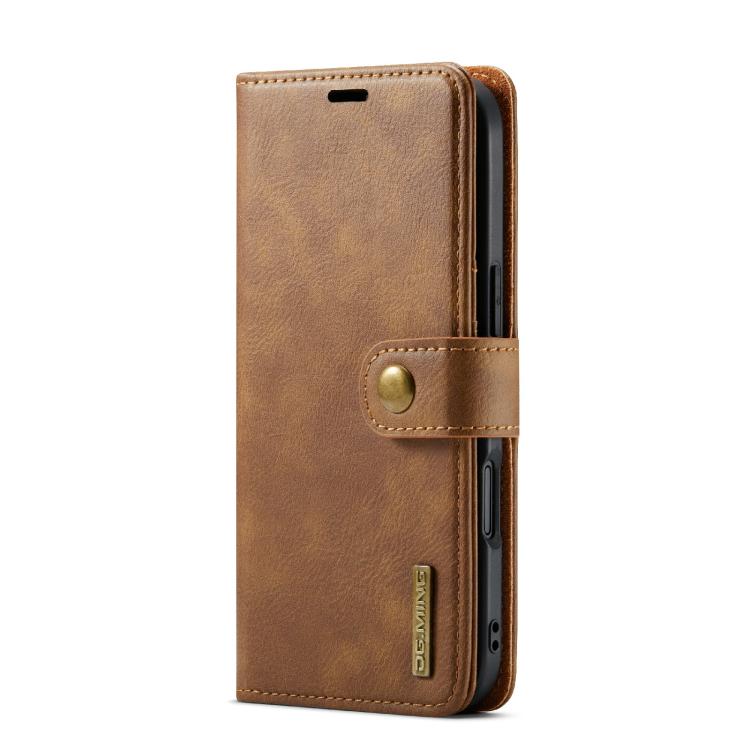 For iPhone 17 Air DG.MING Crazy Horse Texture Detachable Magnetic Leather Phone Case(Brown) - iPhone 17 Air Cases by DG.MING | Online Shopping UK | buy2fix