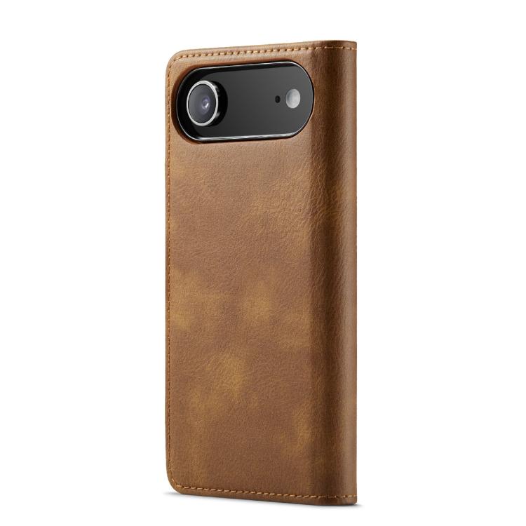For iPhone 17 Air DG.MING Crazy Horse Texture Detachable Magnetic Leather Phone Case(Brown) - iPhone 17 Air Cases by DG.MING | Online Shopping UK | buy2fix