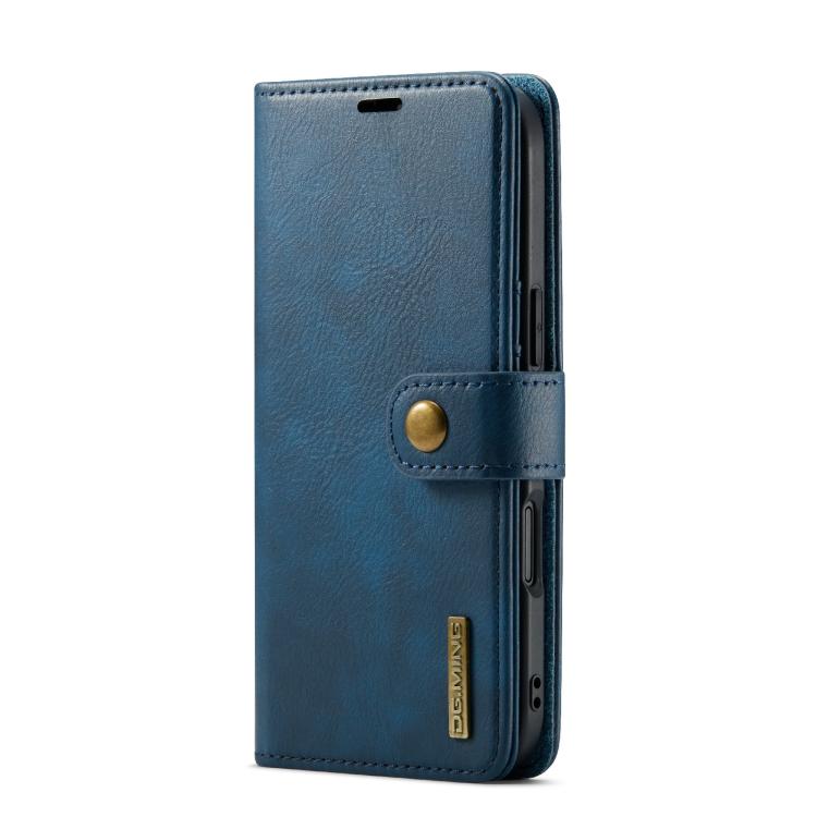 For iPhone Air DG.MING Crazy Horse Texture Detachable Magnetic Leather Phone Case(Blue) - iPhone Air Cases by DG.MING | Online Shopping UK | buy2fix