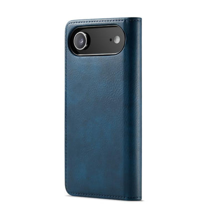 For iPhone Air DG.MING Crazy Horse Texture Detachable Magnetic Leather Phone Case(Blue) - iPhone Air Cases by DG.MING | Online Shopping UK | buy2fix
