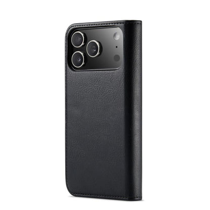 For iPhone 17 Pro DG.MING Crazy Horse Texture Detachable Magnetic Leather Phone Case(Black) - iPhone 17 Pro Cases by DG.MING | Online Shopping UK | buy2fix