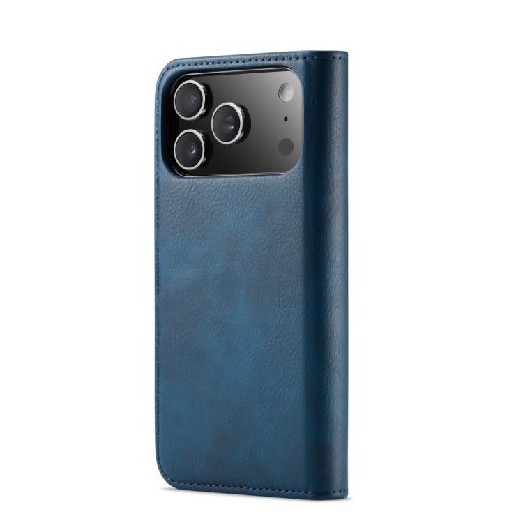 For iPhone 17 Pro DG.MING Crazy Horse Texture Detachable Magnetic Leather Phone Case(Blue) - iPhone 17 Pro Cases by DG.MING | Online Shopping UK | buy2fix