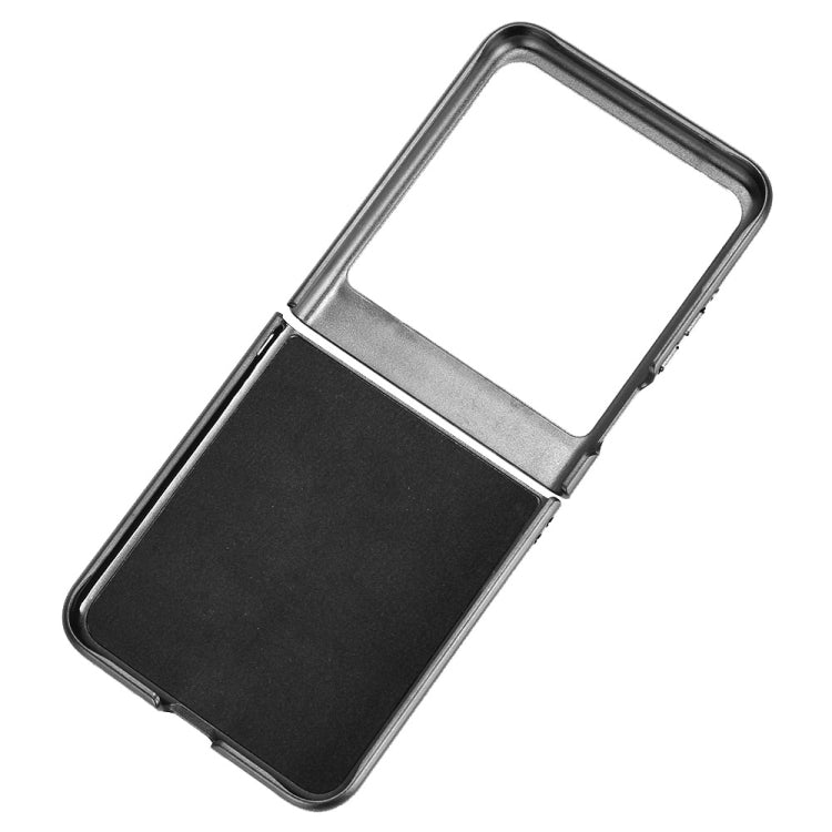 For Motorola Razr 50 Cow Pattern Sewing Back Cover Phone Case(Black) by buy2fix