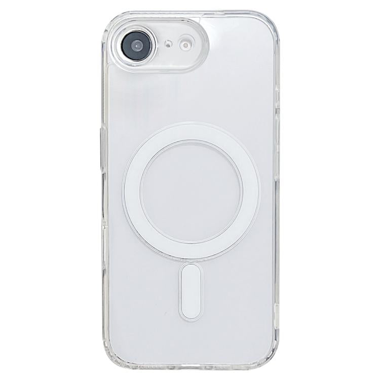 For iPhone 16e Fine Hole MagSafe Magnetic Clear Acrylic TPU Case(Transparent) - iPhone 16e Cases by buy2fix | Online Shopping UK | buy2fix