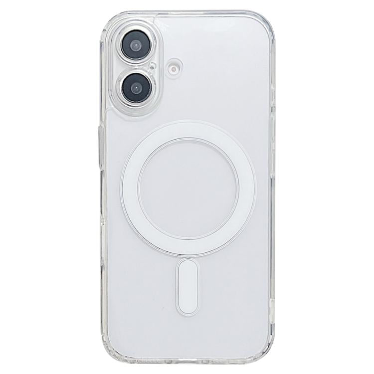 For iPhone 17 Fine Hole MagSafe Magnetic Clear Acrylic TPU Case(Transparent) - iPhone 17 Cases by buy2fix | Online Shopping UK | buy2fix
