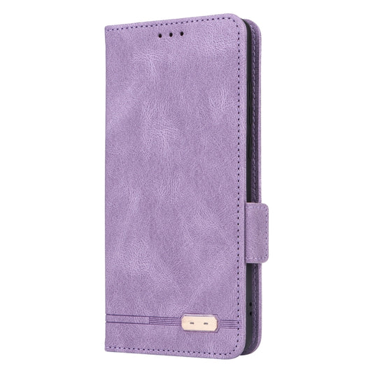 For OnePlus 12 Magnetic Clasp Leather Phone Case(Purple) by buy2fix