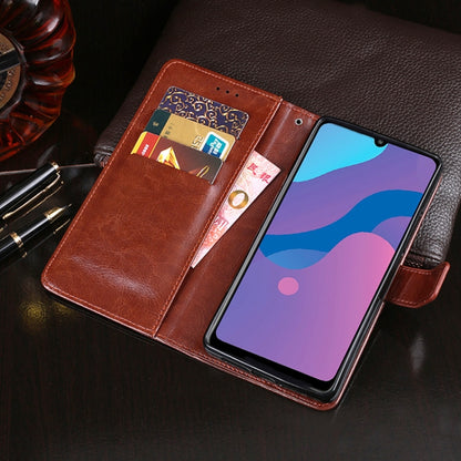 For Huawei Honor 9A idewei Crazy Horse Texture Horizontal Flip Leather Case with Holder & Card Slots & Wallet(Red) - Honor Cases by idewei | Online Shopping UK | buy2fix