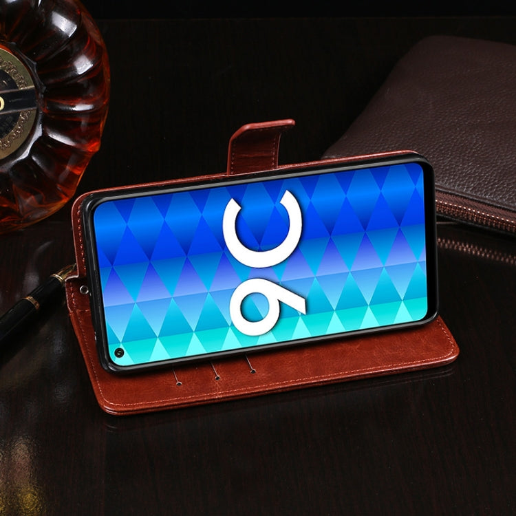 For Huawei Honor 9C idewei Crazy Horse Texture Horizontal Flip Leather Case with Holder & Card Slots & Wallet(White) - Honor Cases by idewei | Online Shopping UK | buy2fix