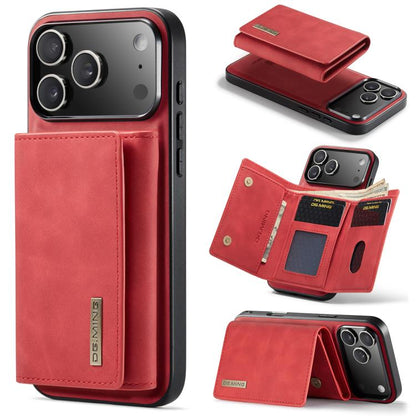 For iPhone 17 Pro Max DG.MING M1 Series 3-Fold Multi Card Wallet Leather Phone Case(Red) - iPhone 17 Pro Max Cases by DG.MING | Online Shopping UK | buy2fix