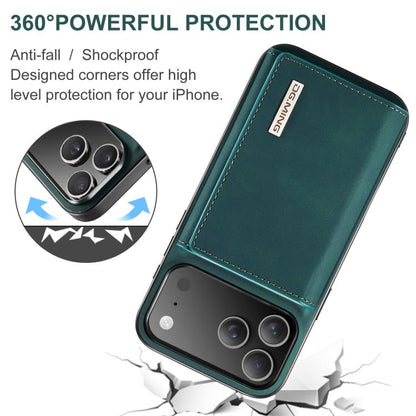 For iPhone 17 Pro DG.MING M1 Series 3-Fold Multi Card Wallet Leather Phone Case(Green) - iPhone 17 Pro Cases by DG.MING | Online Shopping UK | buy2fix