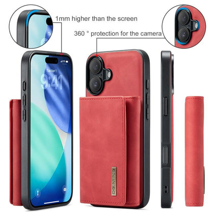 For iPhone 17 DG.MING M1 Series 3-Fold Multi Card Wallet Leather Phone Case(Red) - iPhone 17 Cases by DG.MING | Online Shopping UK | buy2fix