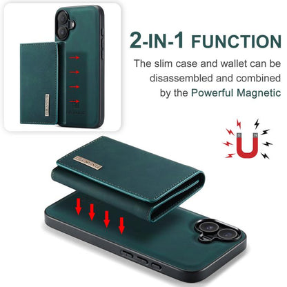 For iPhone 17 DG.MING M1 Series 3-Fold Multi Card Wallet Leather Phone Case(Green) - iPhone 17 Cases by DG.MING | Online Shopping UK | buy2fix