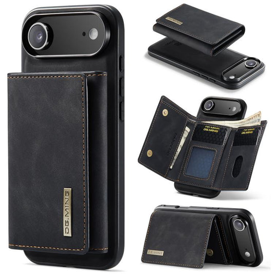 For iPhone 17 Air DG.MING M1 Series 3-Fold Multi Card Wallet Leather Phone Case(Black) - iPhone 17 Air Cases by DG.MING | Online Shopping UK | buy2fix