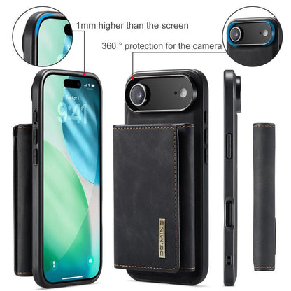 For iPhone 17 Air DG.MING M1 Series 3-Fold Multi Card Wallet Leather Phone Case(Black) - iPhone 17 Air Cases by DG.MING | Online Shopping UK | buy2fix
