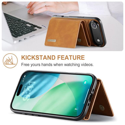 For iPhone Air DG.MING M1 Series 3-Fold Multi Card Wallet Leather Phone Case(Brown) - iPhone Air Cases by DG.MING | Online Shopping UK | buy2fix