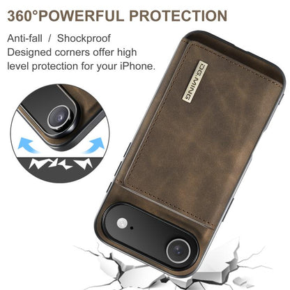 For iPhone 17 Air DG.MING M1 Series 3-Fold Multi Card Wallet Leather Phone Case(Coffee) - iPhone 17 Air Cases by DG.MING | Online Shopping UK | buy2fix