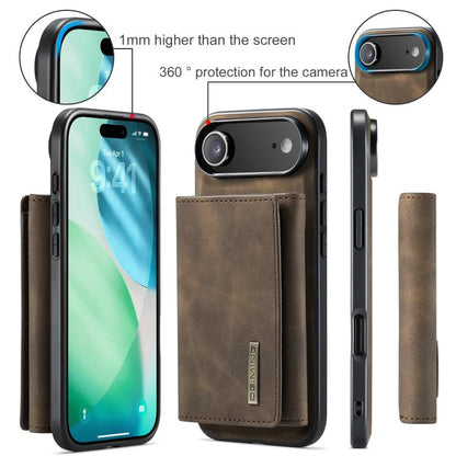 For iPhone 17 Air DG.MING M1 Series 3-Fold Multi Card Wallet Leather Phone Case(Coffee) - iPhone 17 Air Cases by DG.MING | Online Shopping UK | buy2fix