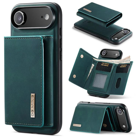 For iPhone Air DG.MING M1 Series 3-Fold Multi Card Wallet Leather Phone Case(Green) - iPhone Air Cases by DG.MING | Online Shopping UK | buy2fix