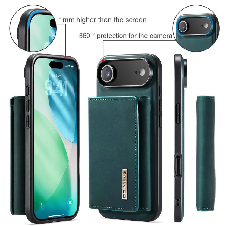 For iPhone Air DG.MING M1 Series 3-Fold Multi Card Wallet Leather Phone Case(Green) - iPhone Air Cases by DG.MING | Online Shopping UK | buy2fix