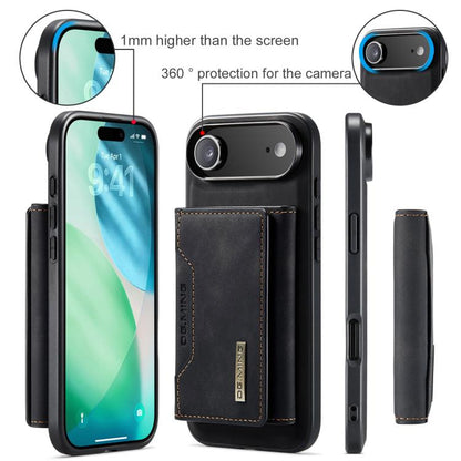 For iPhone 17 Air DG.MING M2 Series 3-Fold Card Bag Wallet Leather Phone Case(Black) - iPhone 17 Air Cases by DG.MING | Online Shopping UK | buy2fix