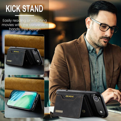 For iPhone 17 Air DG.MING M2 Series 3-Fold Card Bag Wallet Leather Phone Case(Black) - iPhone 17 Air Cases by DG.MING | Online Shopping UK | buy2fix