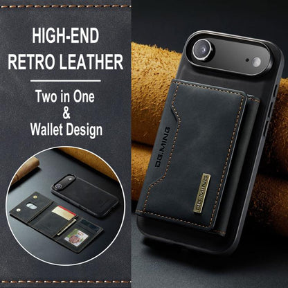 For iPhone 17 Air DG.MING M2 Series 3-Fold Card Bag Wallet Leather Phone Case(Black) - iPhone 17 Air Cases by DG.MING | Online Shopping UK | buy2fix