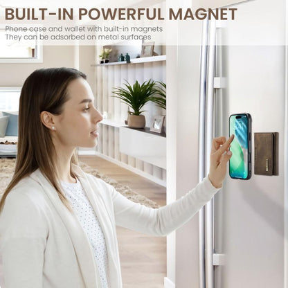 For iPhone 17 Air DG.MING M2 Series 3-Fold Card Bag Wallet Leather Phone Case(Coffee) - iPhone 17 Air Cases by DG.MING | Online Shopping UK | buy2fix