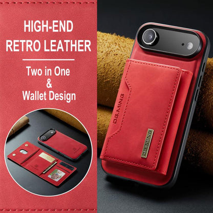 For iPhone 17 Air DG.MING M2 Series 3-Fold Card Bag Wallet Leather Phone Case(Red) - iPhone 17 Air Cases by DG.MING | Online Shopping UK | buy2fix