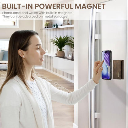 For iPhone 17 Pro Max DG.MING M2 Series 3-Fold Card Bag Wallet Leather Phone Case(Coffee) - iPhone 17 Pro Max Cases by DG.MING | Online Shopping UK | buy2fix