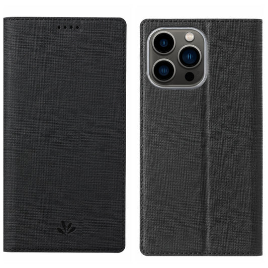 For iPhone 15 Pro ViLi DMX Series Shockproof TPU + PU Leather Magnetic Attraction Horizontal Flip Case(Black) - iPhone 15 Pro Cases by ViLi | Online Shopping UK | buy2fix