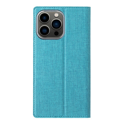 For iPhone 15 Pro ViLi DMX Series Shockproof TPU + PU Leather Magnetic Attraction Horizontal Flip Case(Blue) - iPhone 15 Pro Cases by ViLi | Online Shopping UK | buy2fix