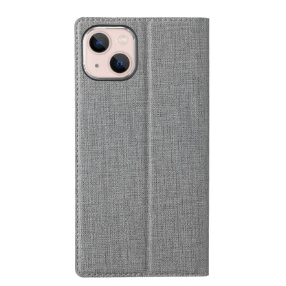 For iPhone 15 Plus ViLi DMX Series Shockproof TPU + PU Leather Magnetic Attraction Horizontal Flip Case(Grey) - iPhone 15 Plus Cases by ViLi | Online Shopping UK | buy2fix