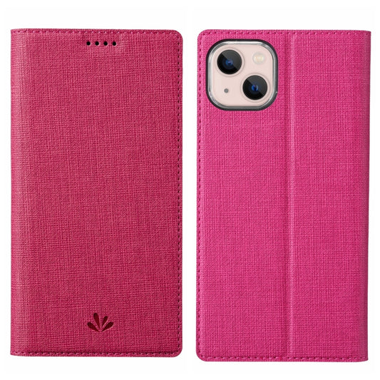 For iPhone 15 Plus ViLi DMX Series Shockproof TPU + PU Leather Magnetic Attraction Horizontal Flip Case(Rose Red) - iPhone 15 Plus Cases by ViLi | Online Shopping UK | buy2fix