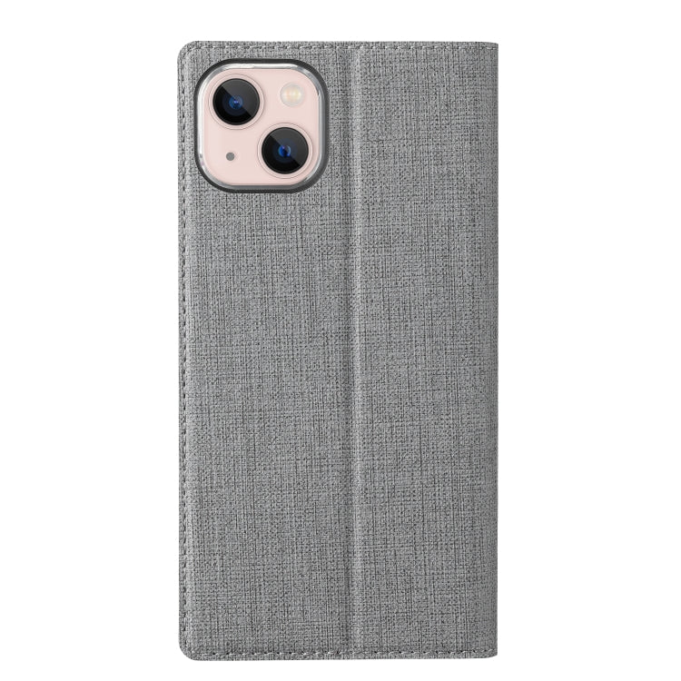 For iPhone 15 ViLi DMX Series Shockproof TPU + PU Leather Magnetic Attraction Horizontal Flip Case(Grey) - iPhone 15 Cases by ViLi | Online Shopping UK | buy2fix