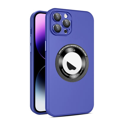 For iPhone 15 Pro Max Eagle Eye Lens CD Texture MagSafe Magnifier Phone Case(Dark Purple) - iPhone 15 Pro Max Cases by buy2fix | Online Shopping UK | buy2fix