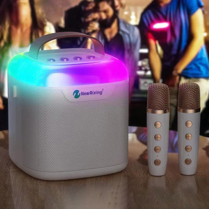 New RiXing NR8805 TWS Portable Smart Bluetooth Speaker with RGB Lighting(Blue) - Desktop Speaker by NewRixing | Online Shopping UK | buy2fix