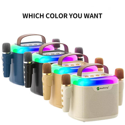 New RiXing NR8805 TWS Portable Smart Bluetooth Speaker with RGB Lighting(White) - Desktop Speaker by NewRixing | Online Shopping UK | buy2fix