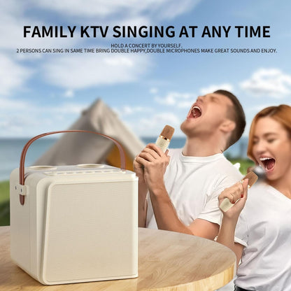 New RiXing NR8807 TWS Portable Handheld Noise Reduction Smart Wireless Bluetooth Speaker(Beige) - Desktop Speaker by NewRixing | Online Shopping UK | buy2fix