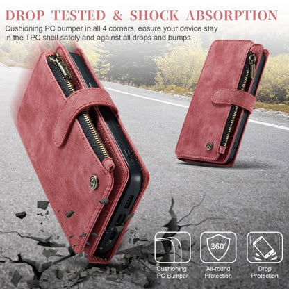 For iPhone 15 CaseMe C30 Multifunctional Leather Phone Case(Red) by CaseMe