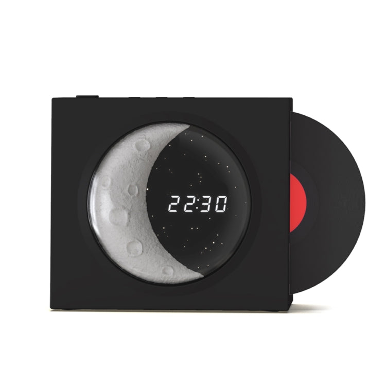 X09 Moon Clock Bluetooth Speaker Desktop Smart Wireless Speaker(Black) - Desktop Speaker by buy2fix | Online Shopping UK | buy2fix
