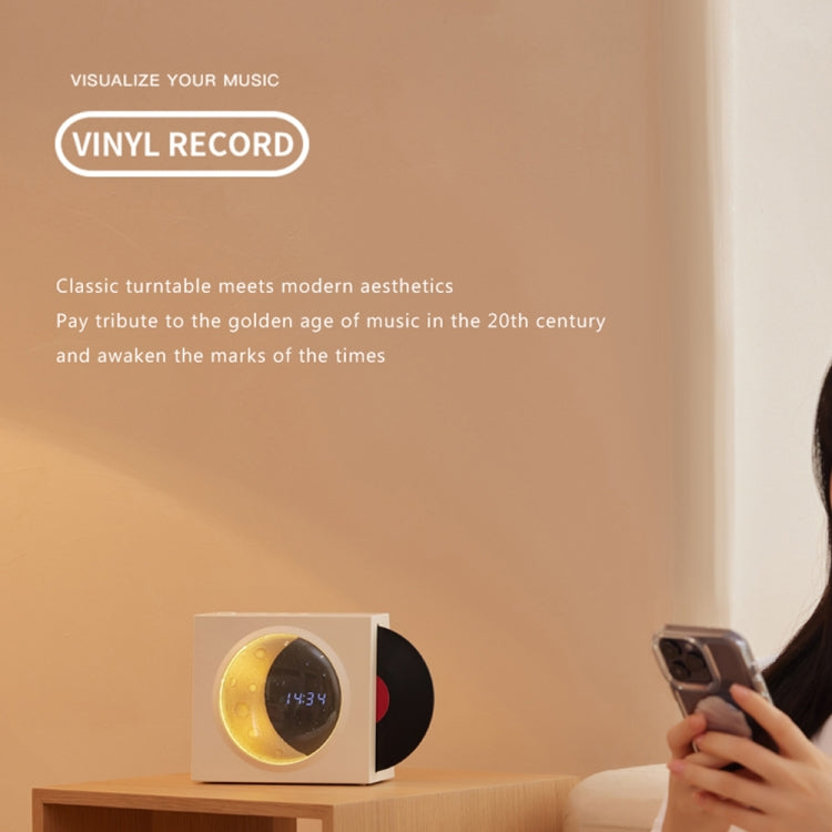 X09 Moon Clock Bluetooth Speaker Desktop Smart Wireless Speaker(Pink) - Desktop Speaker by buy2fix | Online Shopping UK | buy2fix