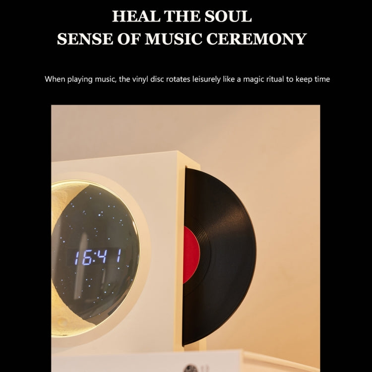 X09 Moon Clock Bluetooth Speaker Desktop Smart Wireless Speaker(Black) - Desktop Speaker by buy2fix | Online Shopping UK | buy2fix