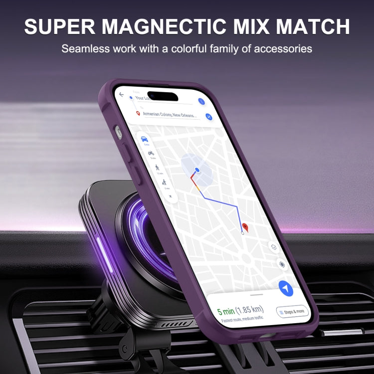 For iPhone 14 Pro Max MagSafe Magnetic Phone Case(Purple) - iPhone 14 Pro Max Cases by buy2fix | Online Shopping UK | buy2fix