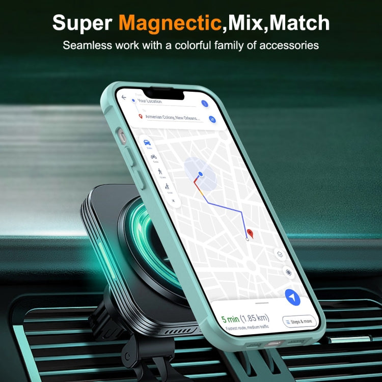 For iPhone 14 Plus MagSafe Magnetic Phone Case(Lake Blue) - iPhone 14 Plus Cases by buy2fix | Online Shopping UK | buy2fix