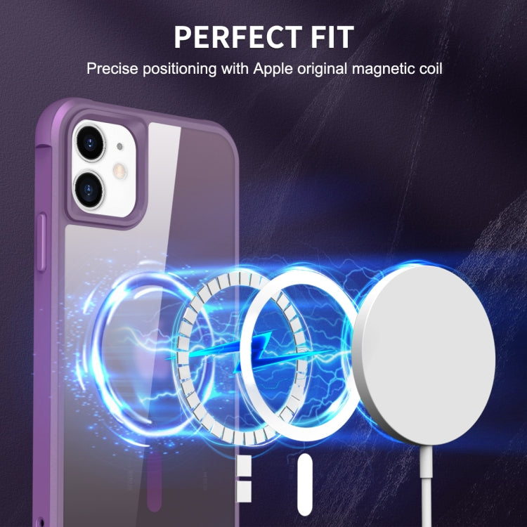 For iPhone 12 / 12 Pro MagSafe Magnetic Phone Case(Purple) - iPhone 12 / 12 Pro Cases by buy2fix | Online Shopping UK | buy2fix