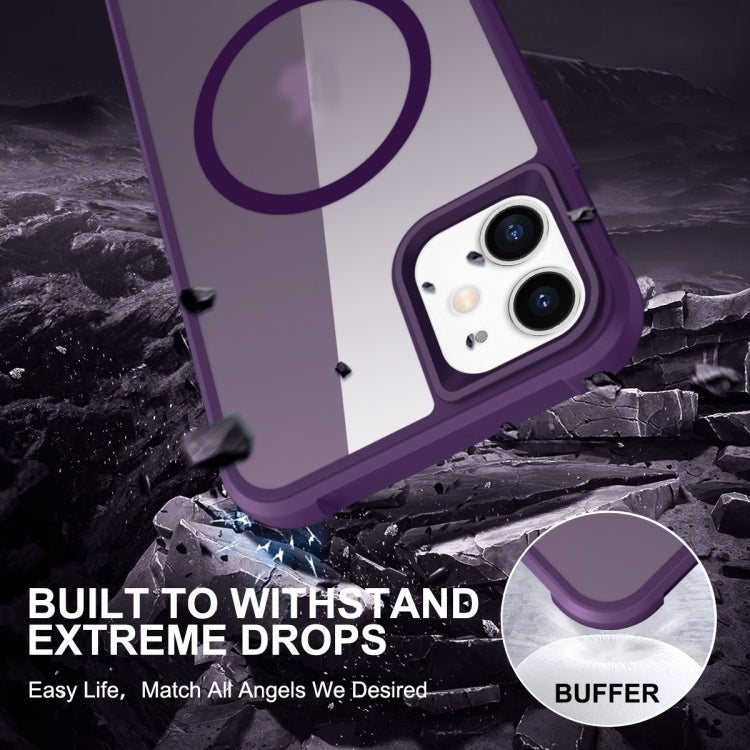 For iPhone 12 / 12 Pro MagSafe Magnetic Phone Case(Purple) - iPhone 12 / 12 Pro Cases by buy2fix | Online Shopping UK | buy2fix