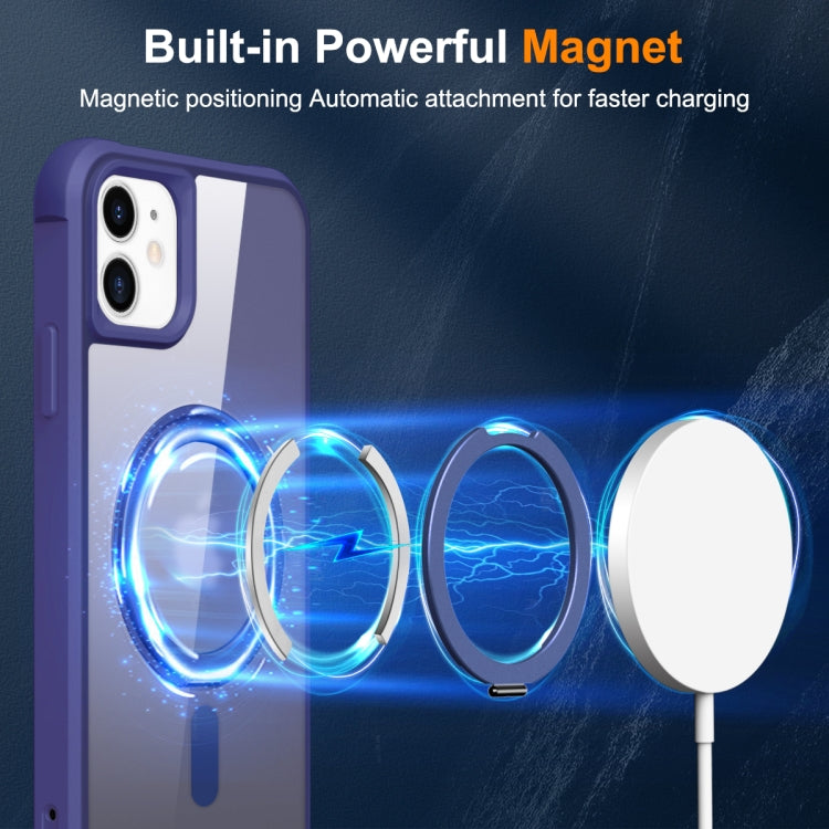 For iPhone 11 MagSafe Magnetic Rotating Holder Phone Case(Klein Blue) - iPhone 11 Cases by buy2fix | Online Shopping UK | buy2fix