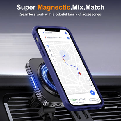 For iPhone 11 MagSafe Magnetic Rotating Holder Phone Case(Klein Blue) - iPhone 11 Cases by buy2fix | Online Shopping UK | buy2fix